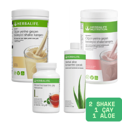 Herbalife Klasik Başlangıç Paketi  (2 Shake + 1 Çay 100g + 1 Aloe)